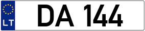 Trailer License Plate